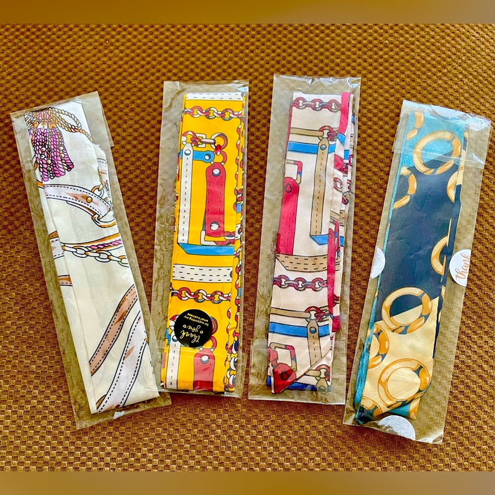 Set of 4 Purse Twillies/Scarves